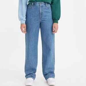 Levi’s High Waisted Straight Blue Jeans Size 28